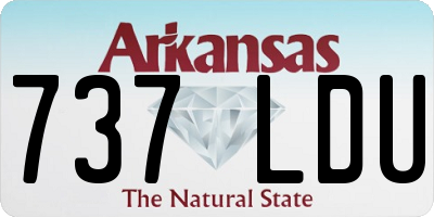 AR license plate 737LDU