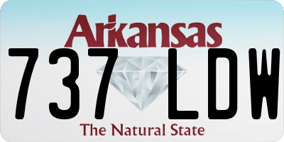 AR license plate 737LDW