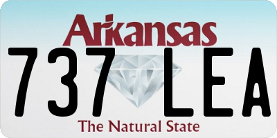AR license plate 737LEA