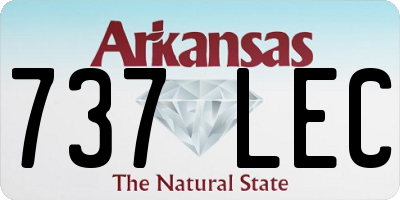 AR license plate 737LEC