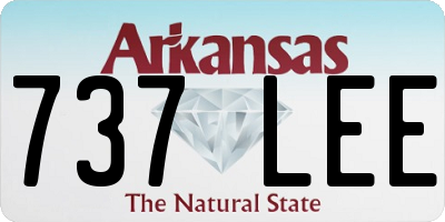 AR license plate 737LEE