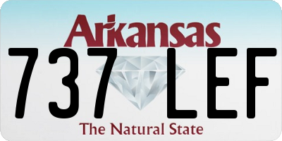 AR license plate 737LEF