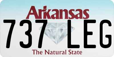 AR license plate 737LEG