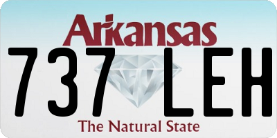 AR license plate 737LEH