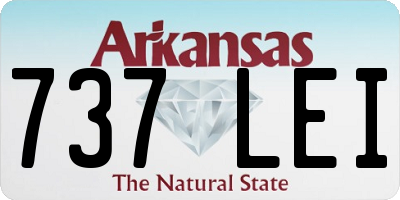 AR license plate 737LEI