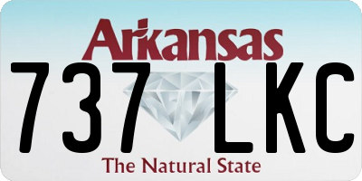 AR license plate 737LKC