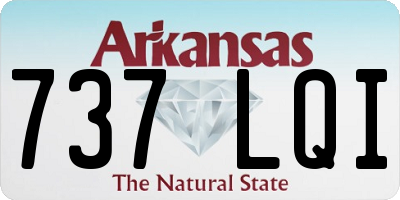 AR license plate 737LQI