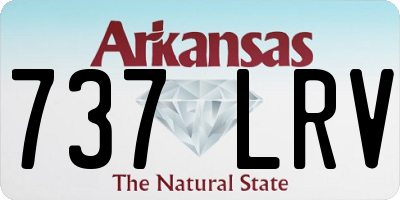 AR license plate 737LRV