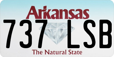 AR license plate 737LSB