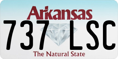 AR license plate 737LSC