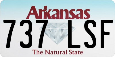 AR license plate 737LSF