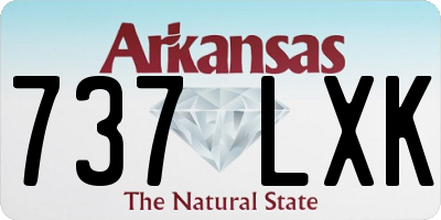 AR license plate 737LXK