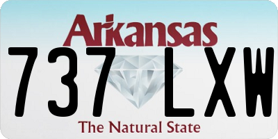 AR license plate 737LXW