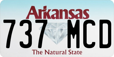AR license plate 737MCD