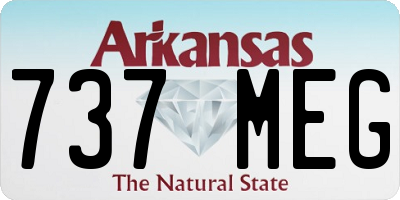 AR license plate 737MEG