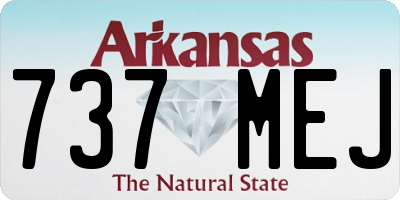 AR license plate 737MEJ