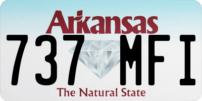 AR license plate 737MFI