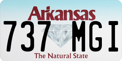AR license plate 737MGI