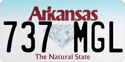 AR license plate 737MGL