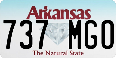 AR license plate 737MGO
