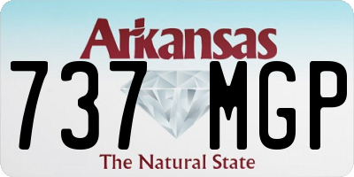 AR license plate 737MGP