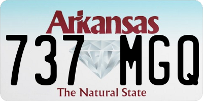 AR license plate 737MGQ