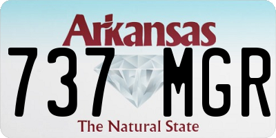 AR license plate 737MGR