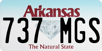 AR license plate 737MGS