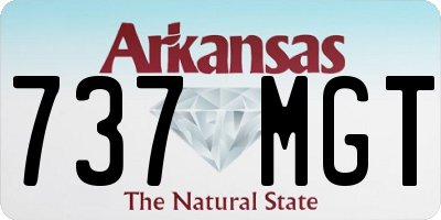 AR license plate 737MGT