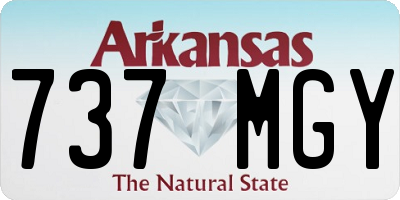 AR license plate 737MGY