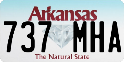 AR license plate 737MHA