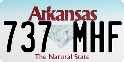 AR license plate 737MHF