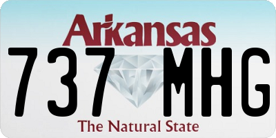 AR license plate 737MHG