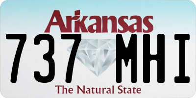 AR license plate 737MHI