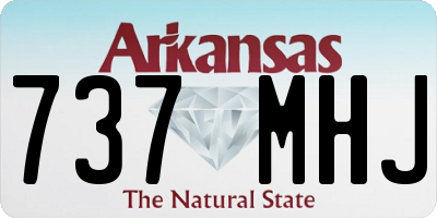 AR license plate 737MHJ