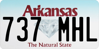 AR license plate 737MHL