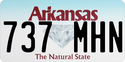 AR license plate 737MHN