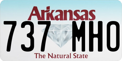 AR license plate 737MHO