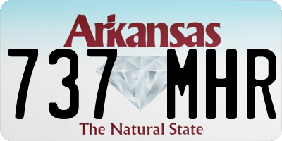 AR license plate 737MHR