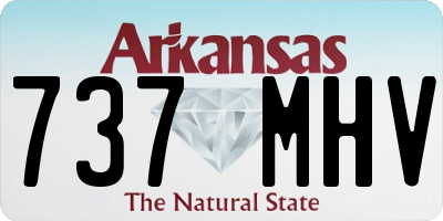 AR license plate 737MHV