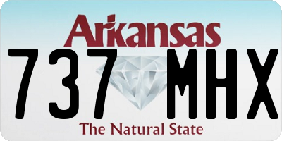 AR license plate 737MHX