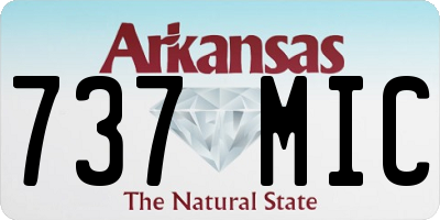 AR license plate 737MIC