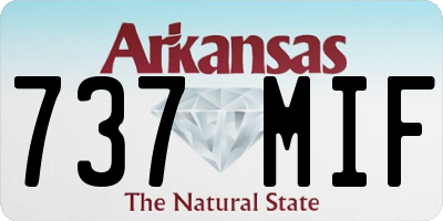 AR license plate 737MIF