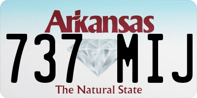 AR license plate 737MIJ