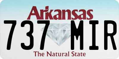 AR license plate 737MIR