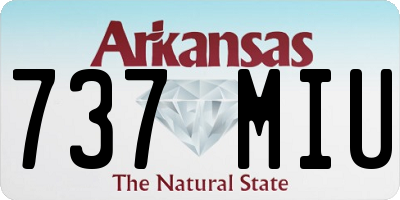 AR license plate 737MIU