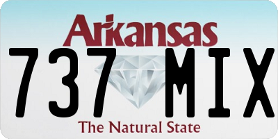 AR license plate 737MIX