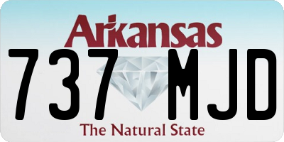 AR license plate 737MJD