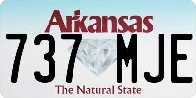 AR license plate 737MJE