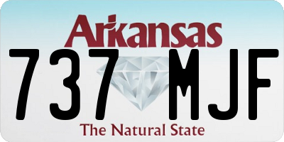 AR license plate 737MJF